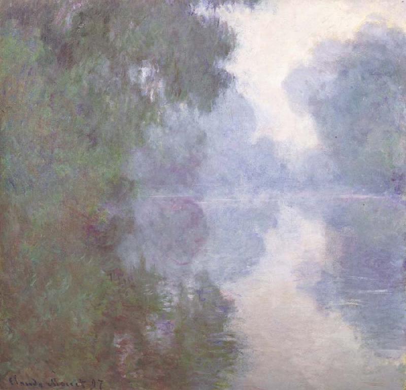Claude Monet Morning on the Seine Sweden oil painting art